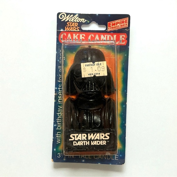 Vintage 1980 Wilton Star Wars Darth Vader Candle NOS The Empire Strikes Back - Picture 1 of 6